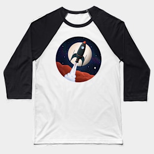 Space Rocket Baseball T-Shirt